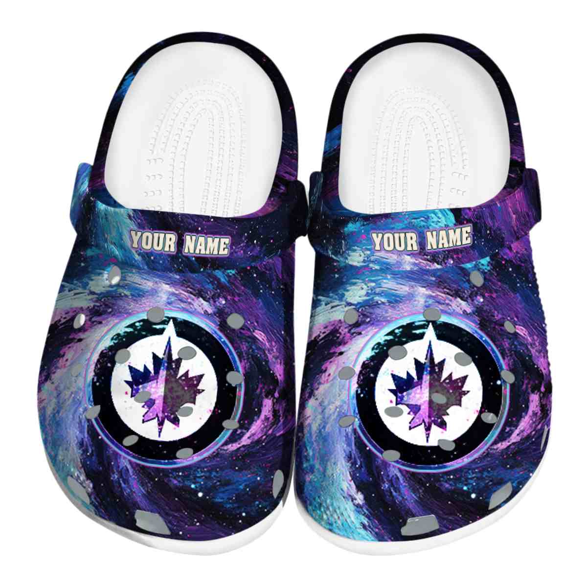 footwearmerch winnipeg jets nhl sport crocs crocband clogs shoes comfortable for men women and kids xodqk