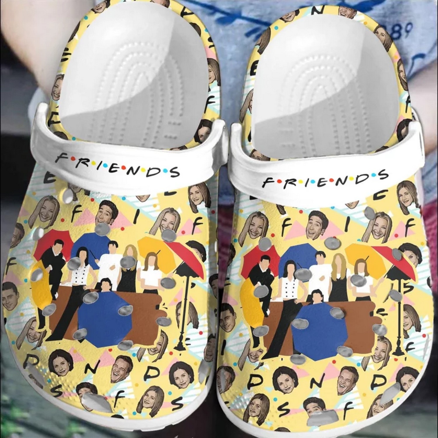 friend tv series happy charactors cartoon version clogs for kids and adults 1fefc
