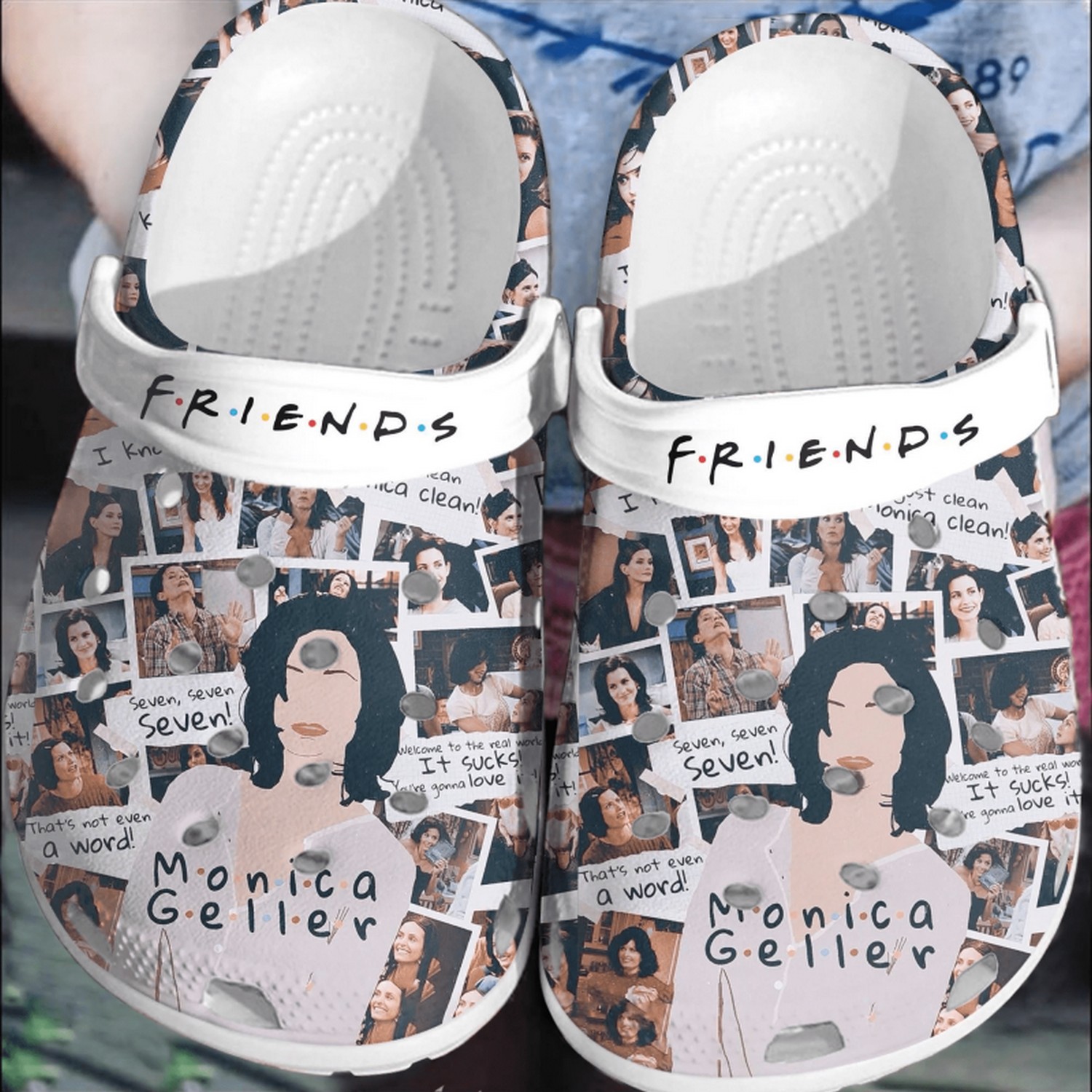 friend tv series happy monica geller clogs for kids 26 adults egoy2
