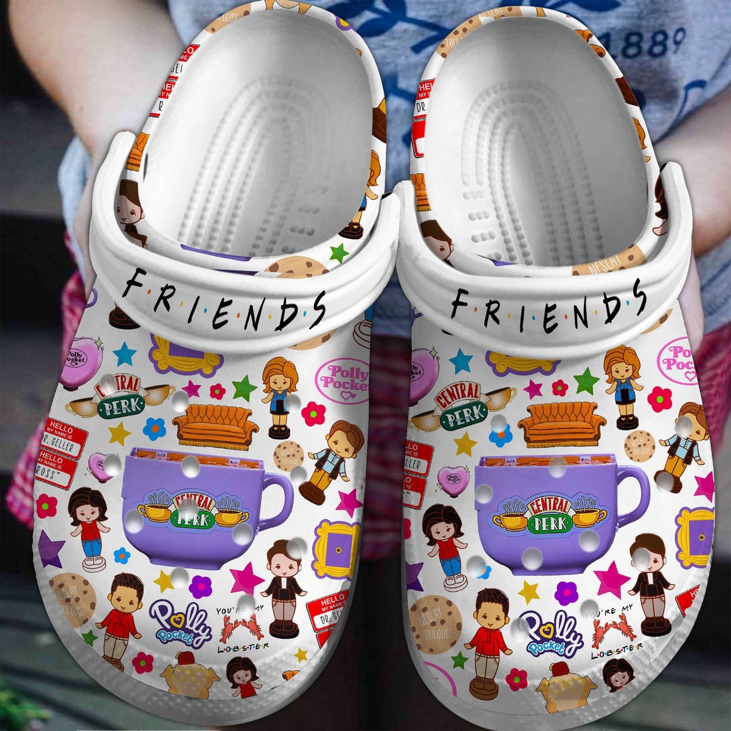friends tv series polly pocket clogs for kids 26 adults vbr18