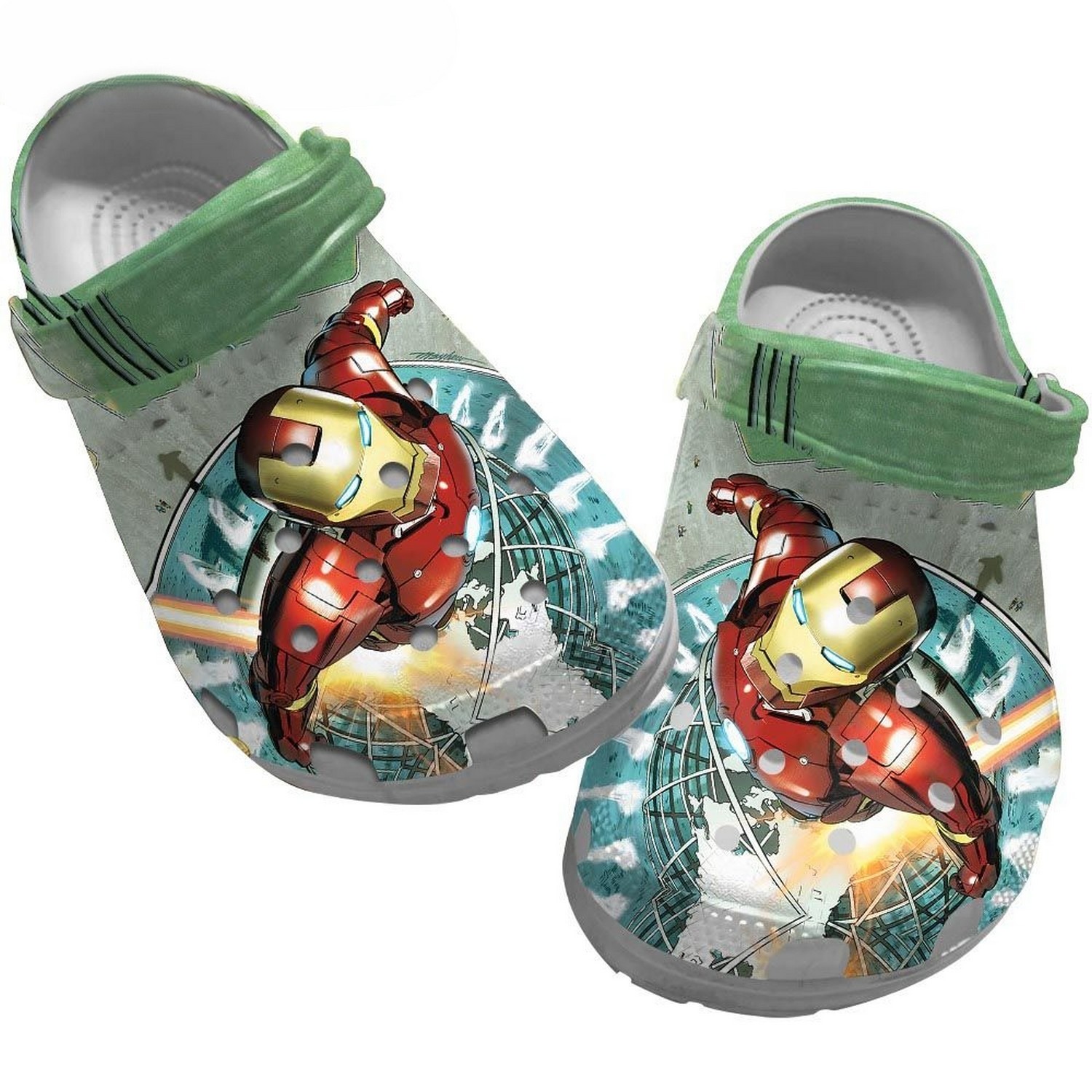 funny avengers iron man marvel clogs for kids and adults nqyuc