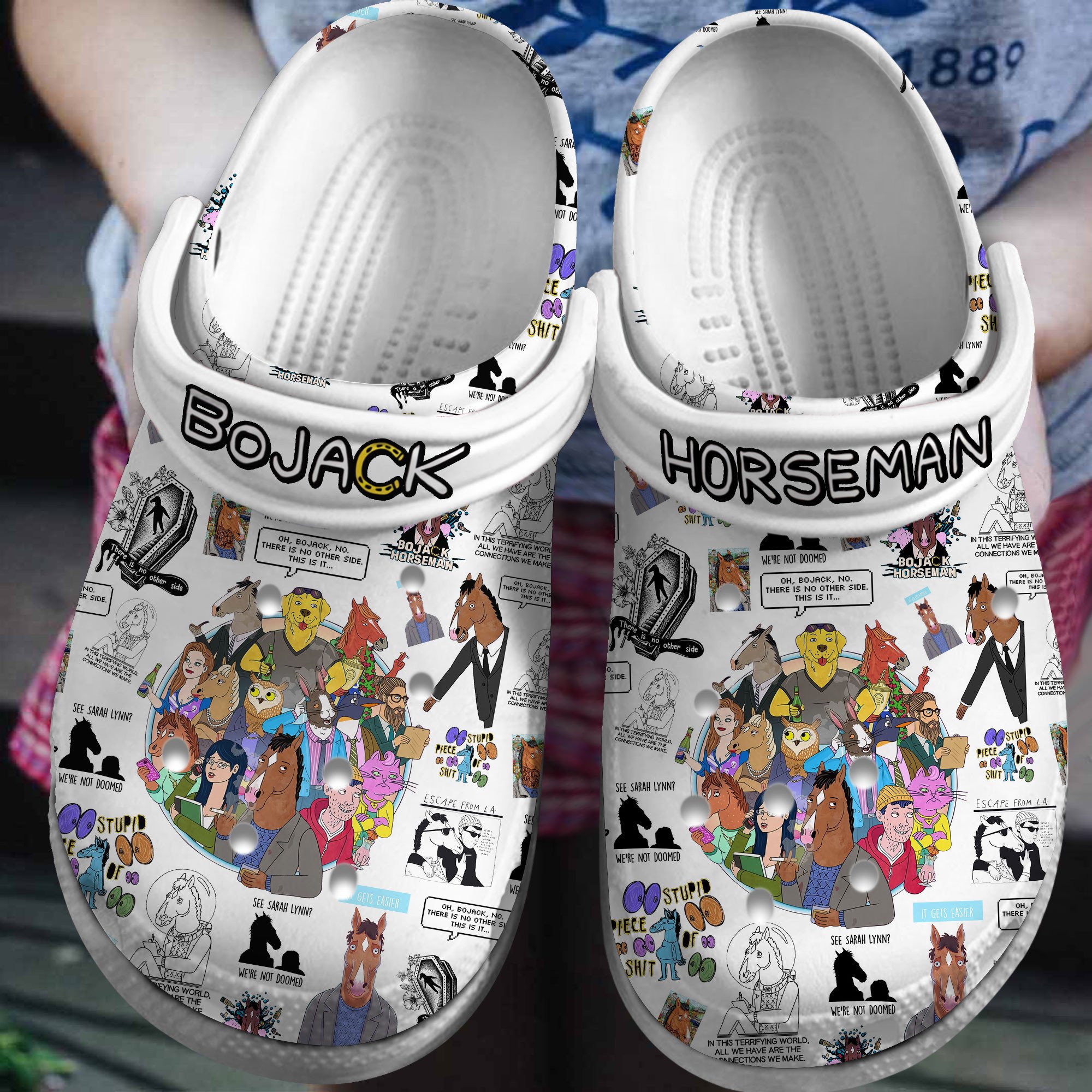 funny bojack horseman tv series white clogs fast shipping worldwide iuegz