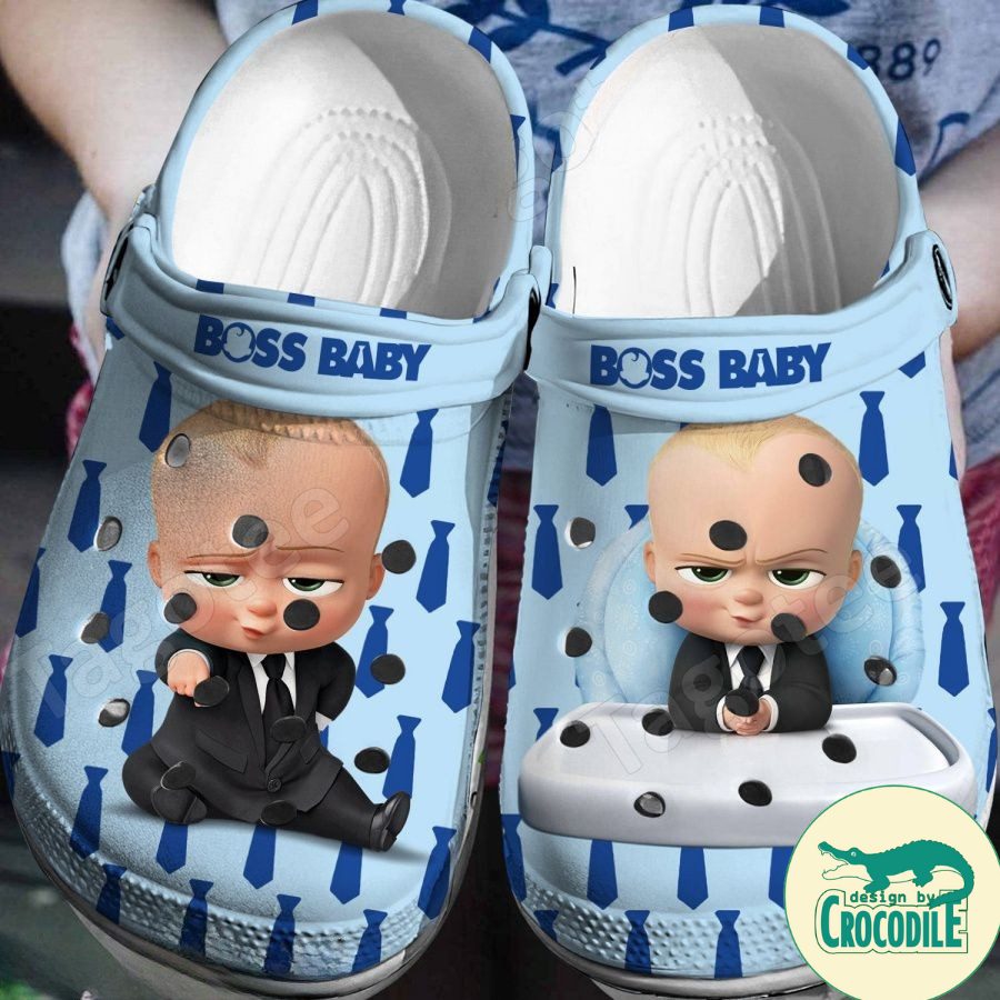 funny boss baby blue clogs for kids 26 adults jjdcq