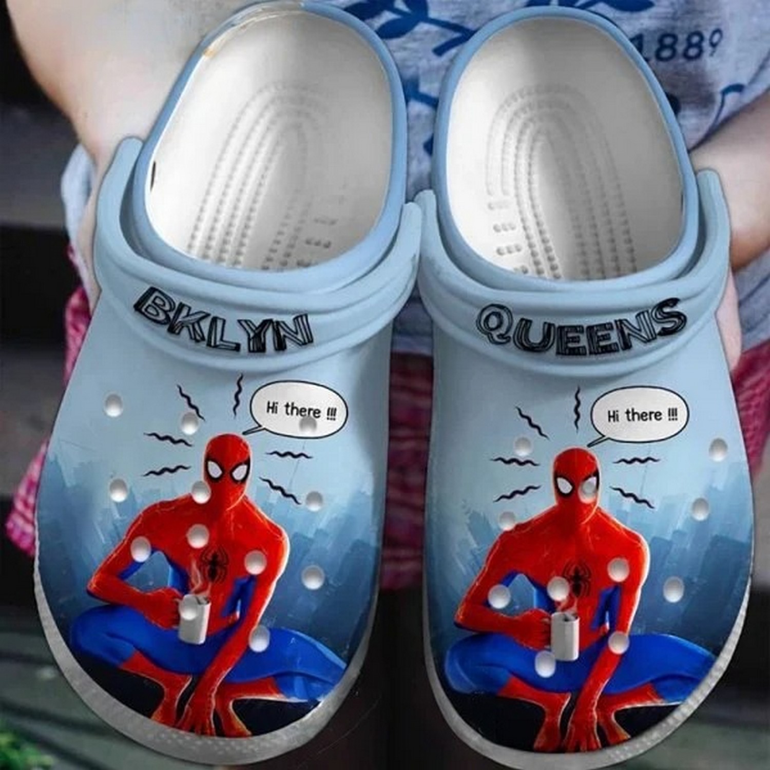 funny brooklyn queen spiderman clogs for kids and adults rjs9e