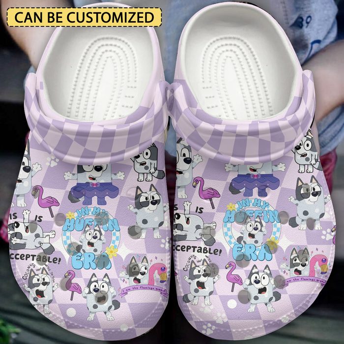 funny clogs in my muffin era light purple slippers c7zik