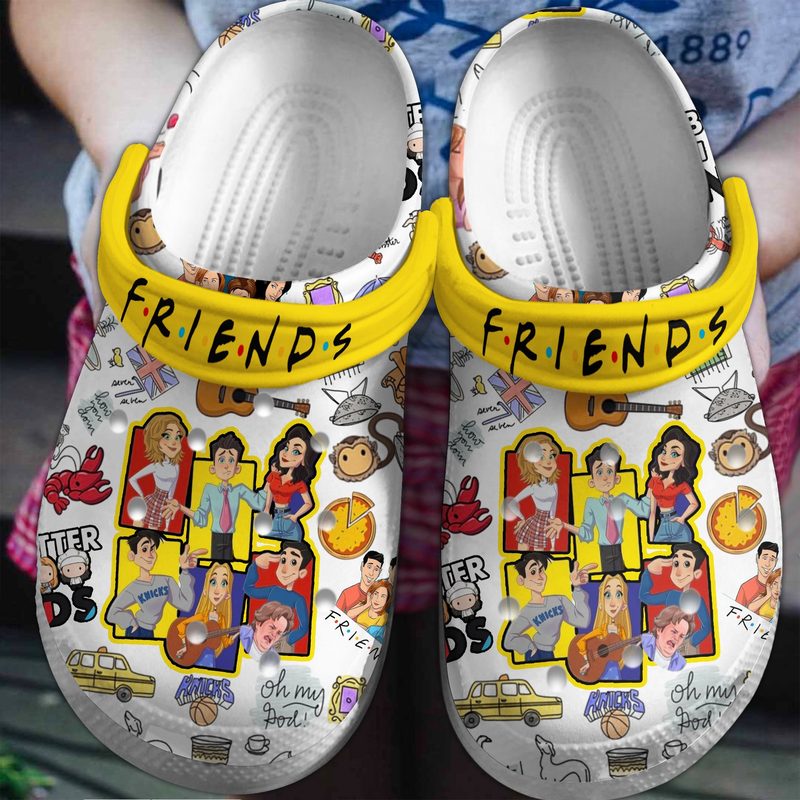 funny design friends tv series clogs shoes czu8n