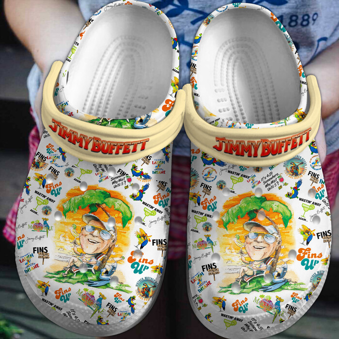 funny design jimmy buffett music clogs shoes vccud
