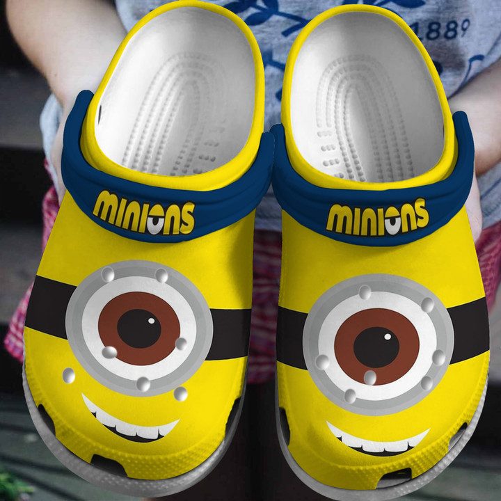 funny face minions cartoon clogs for kids and adults up2ij