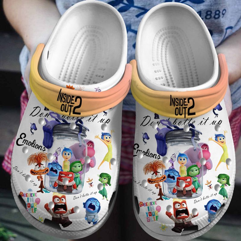 funny inside out cartoon new clogs for kids 26 adults hqysf