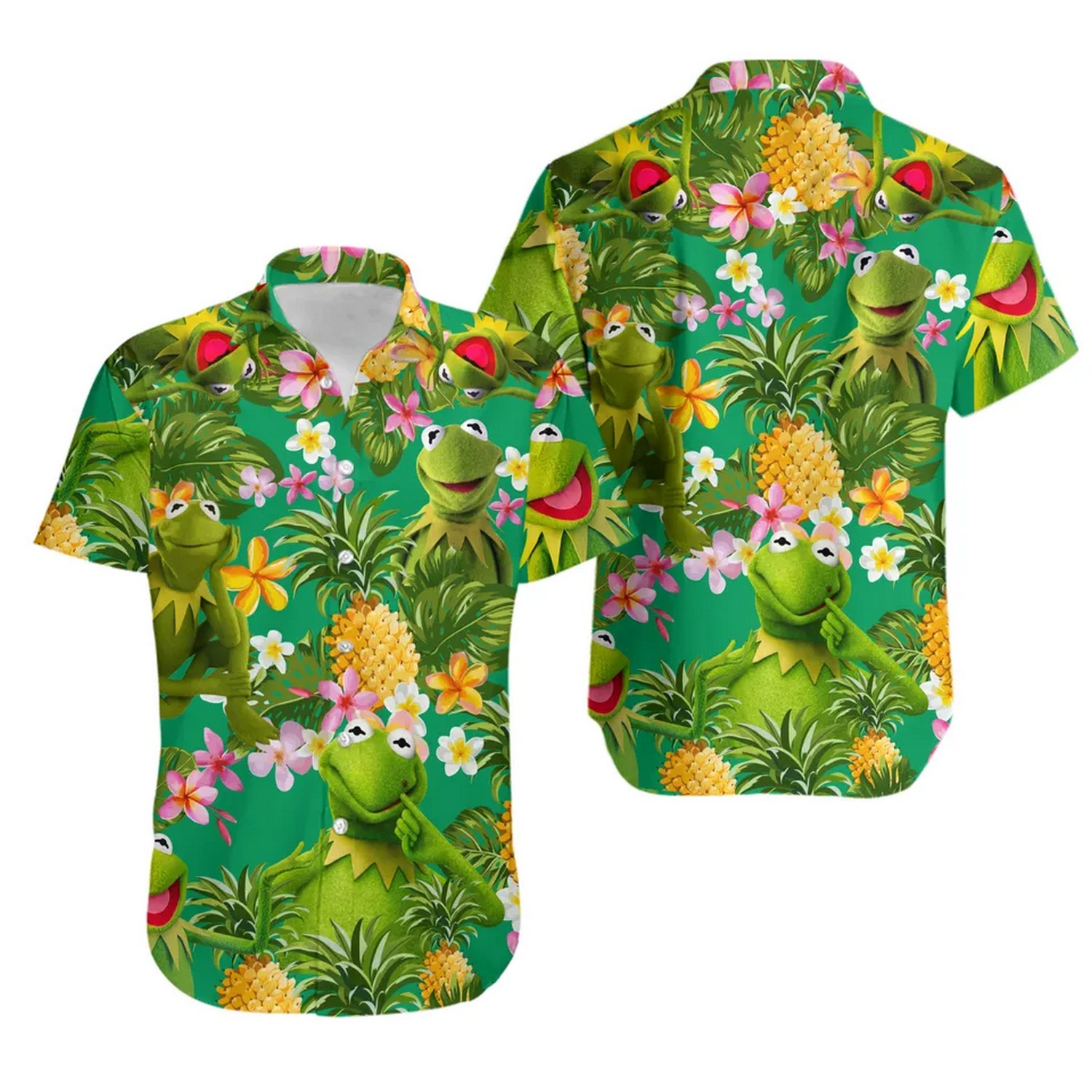 funny k the frog hawaiian shirt llz16