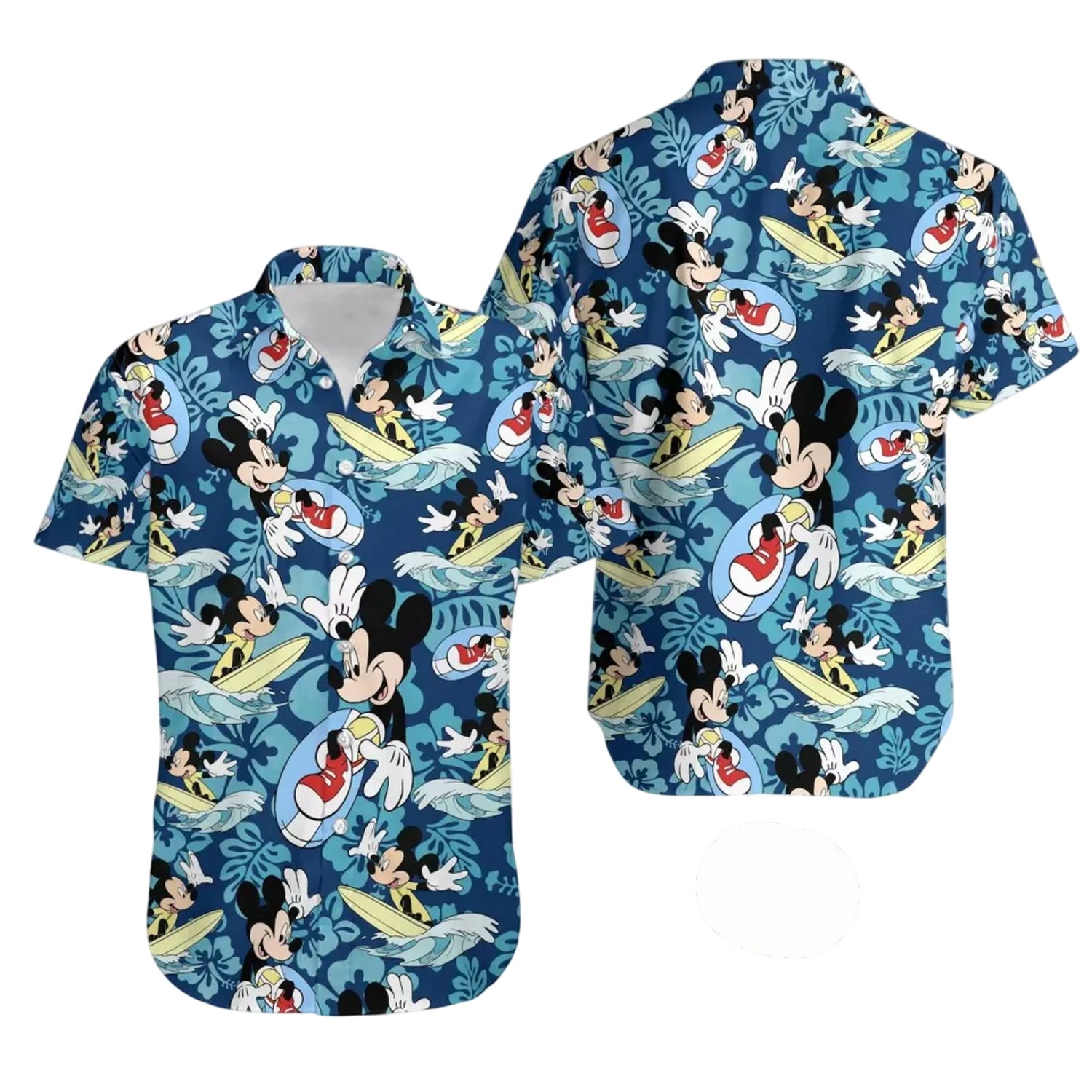 funny mickey mouse surfing summer trip tropical hawaiian shirt zmvhc