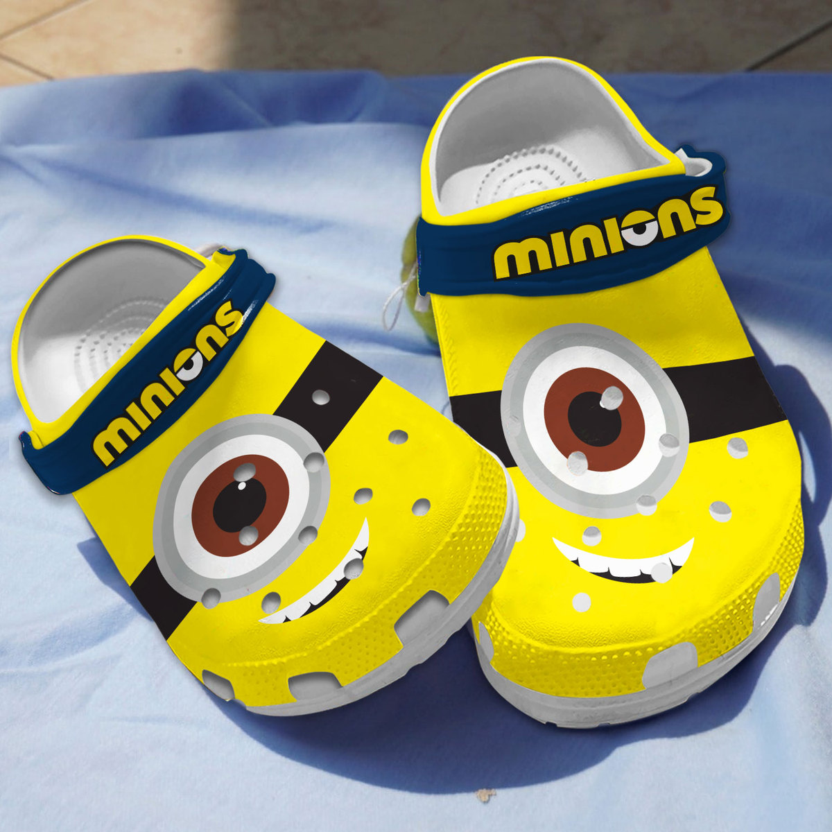 funny minions cartoon yellow clogs for kids 26 adults aax2z