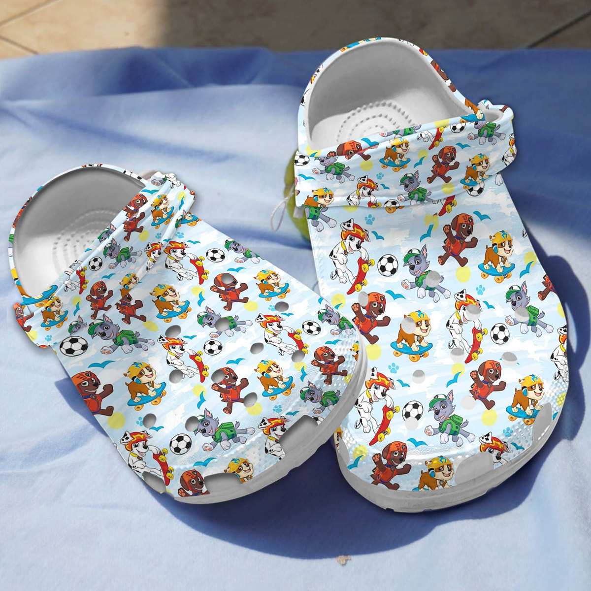 funny paw patrol playing time cartoon clogs h0fyu