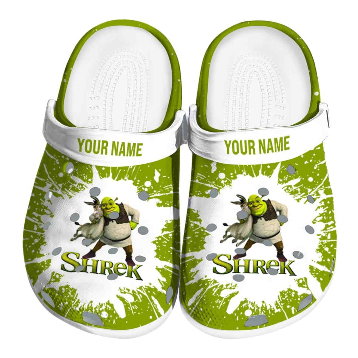 funny shrek cartoon green clogs shoes 4qzyq