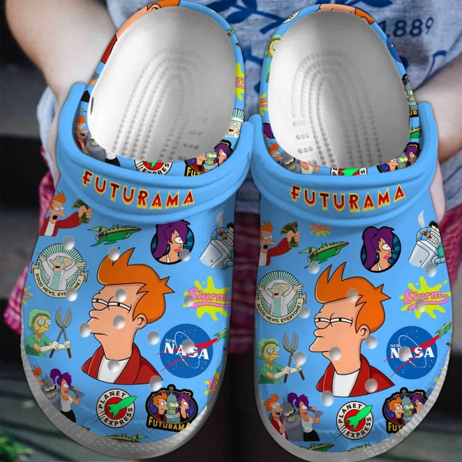 futurama cartoon movie blue sky clogs fast shipping available 9b5dk