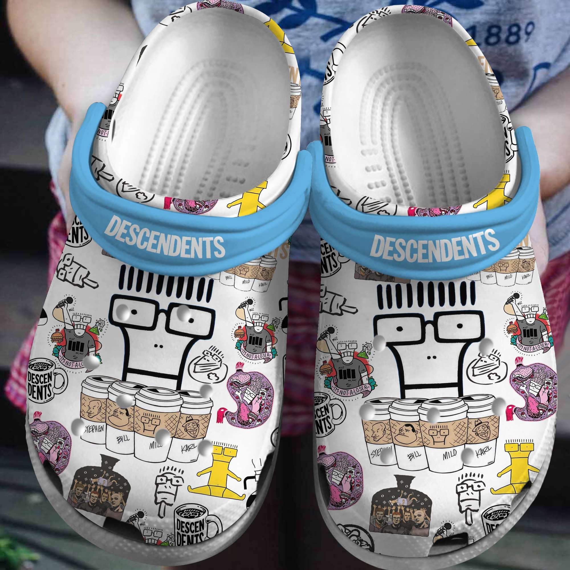 fuuny descendents design music clogs for kids and adults jwulo