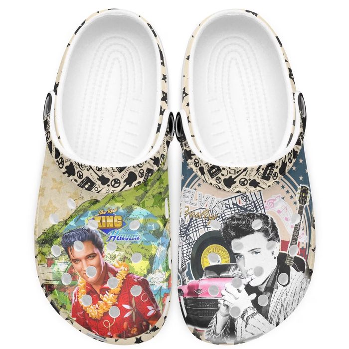 fuzzy and lightweight crocs elvis presley clogs qsyd4