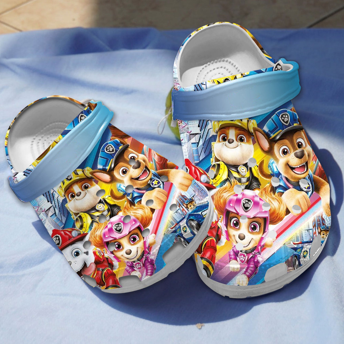 fuzzy and lightweight paw patrol cartoon crocs tsc3y