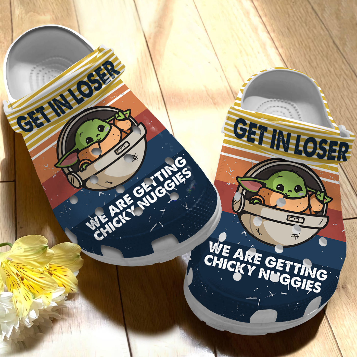 get in loser cute baby yoda unisex clogs shoes for kids and adults yj7dc