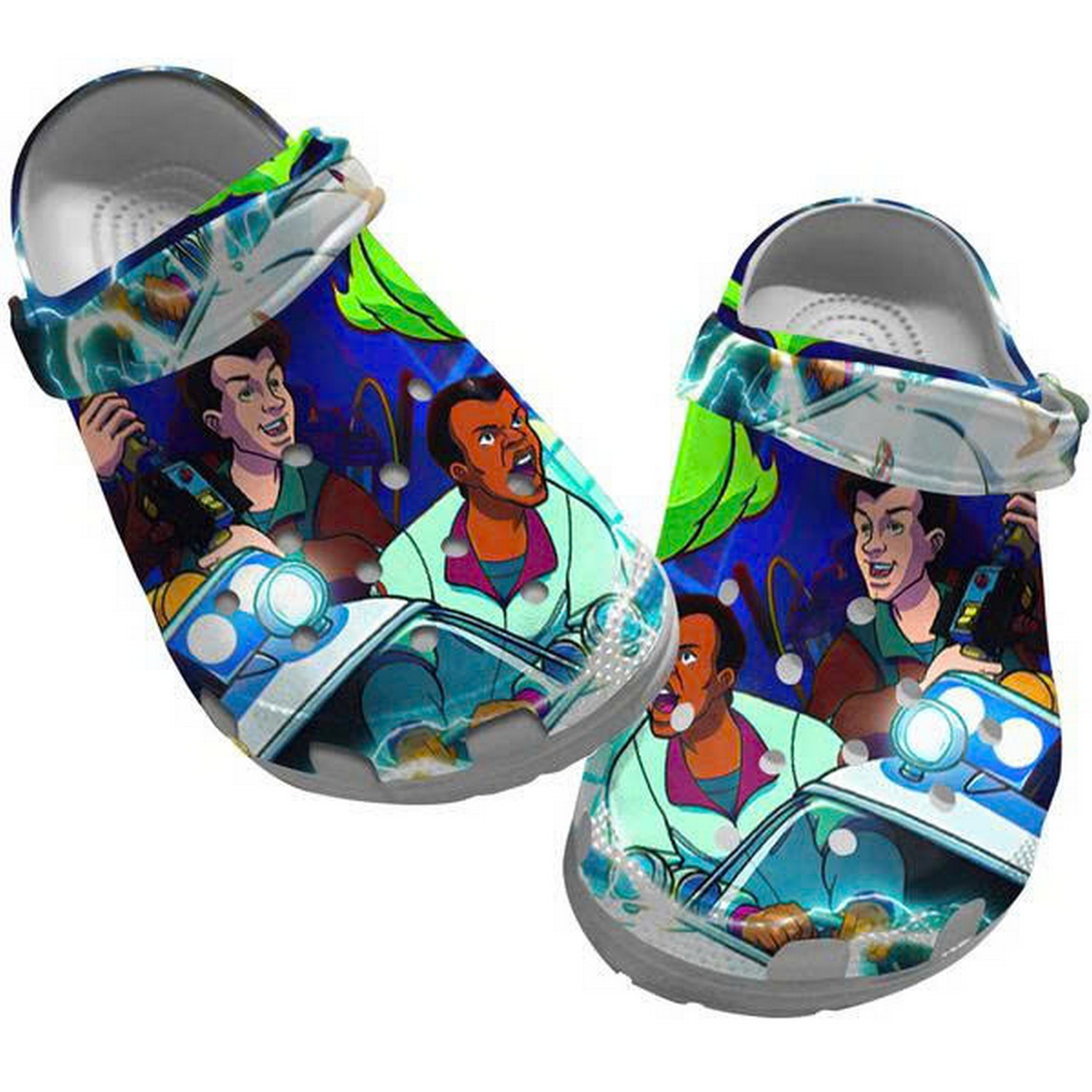 ghostbusters 2d cartoon movie clogs for kids and adults y0iol
