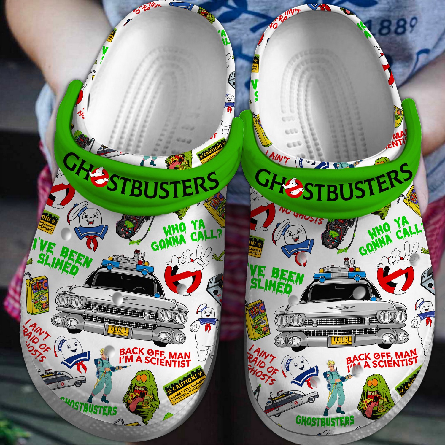 ghostbusters tv series ive been smiled white clogs for kids and adults 9v1f2