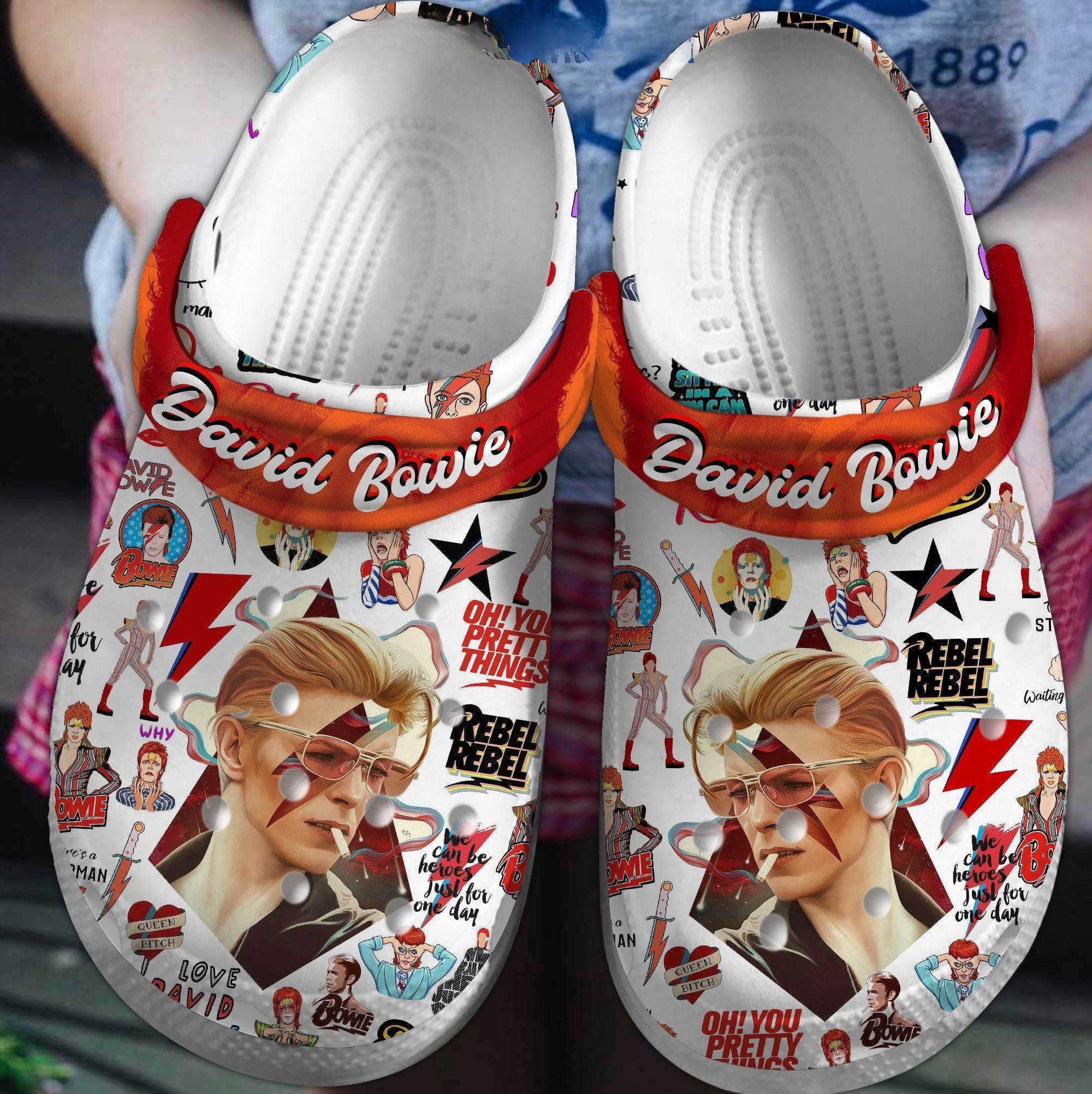 good looking david bowie music clogs for kids and adults mbaul