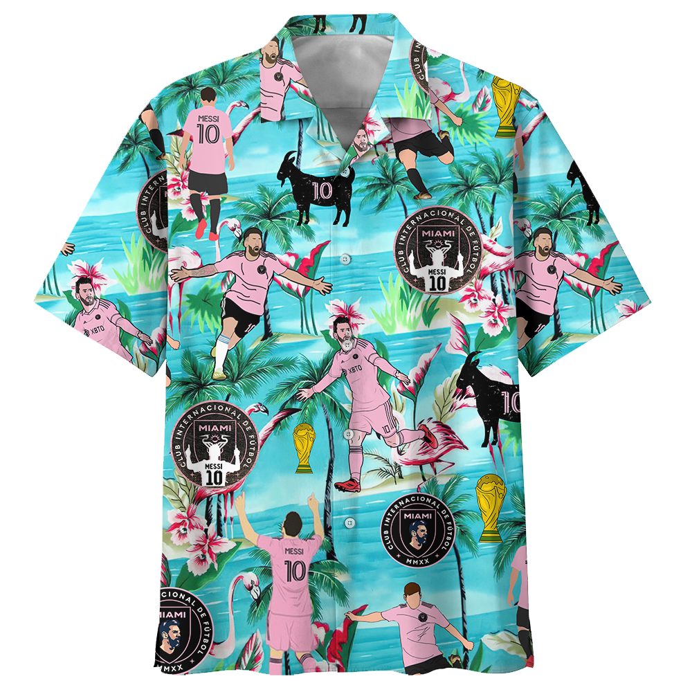 good looking messi the goat sporty hawaiian shirt 453me
