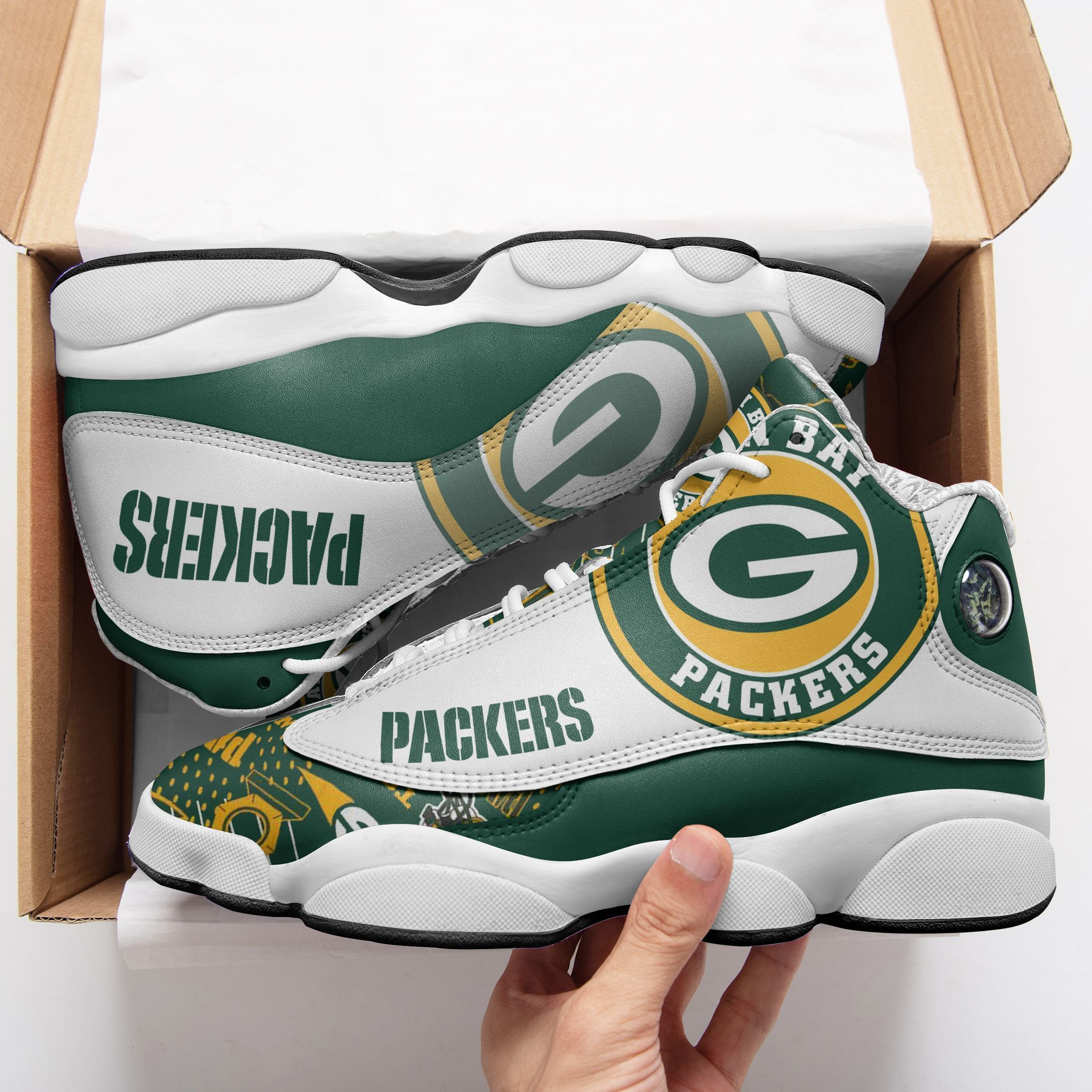 green bay packers air jd13 sneakers 513 14u8o