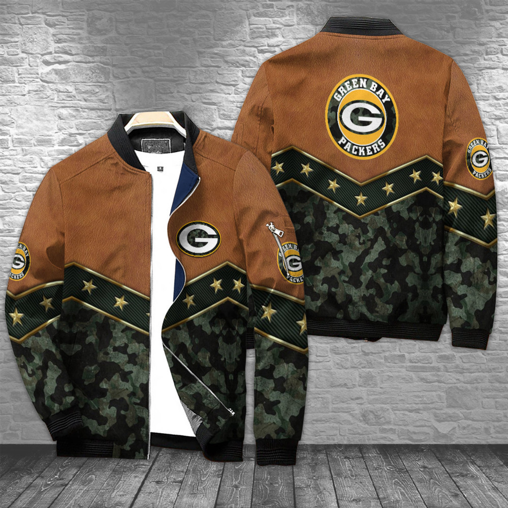 green bay packers bomber jacket bg587 u3oax