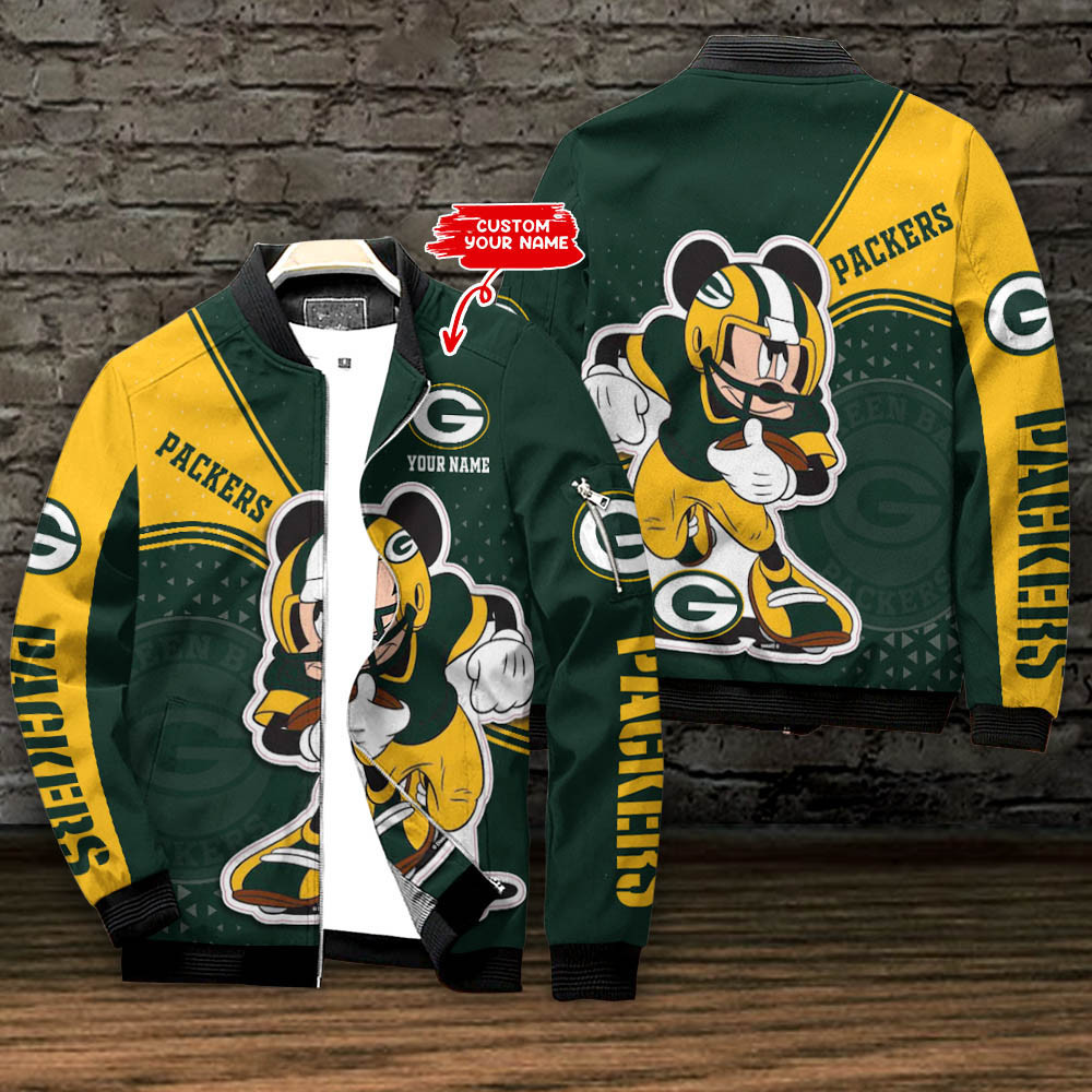 green bay packers personalized bomber jacket bg598 kgrcv