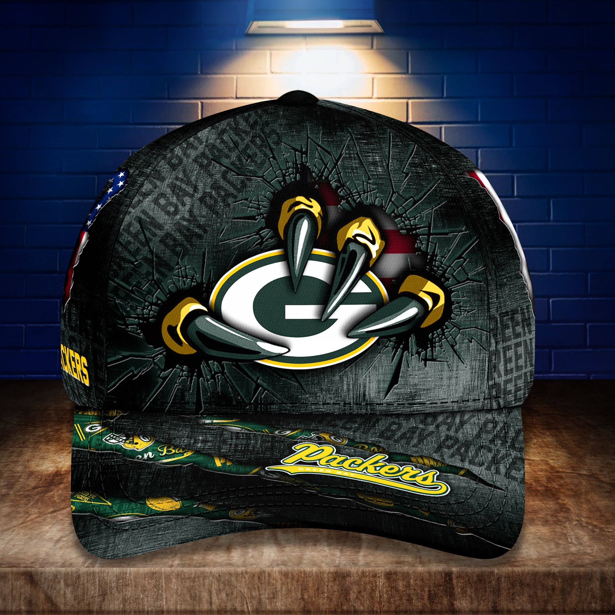 green bay packers personalized classic cap bg255 aiwxx