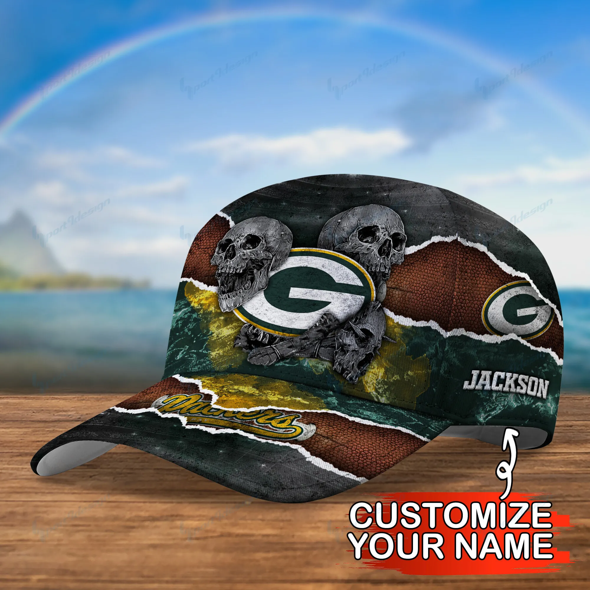 green bay packers personalized classic cap bg668 hj5bu