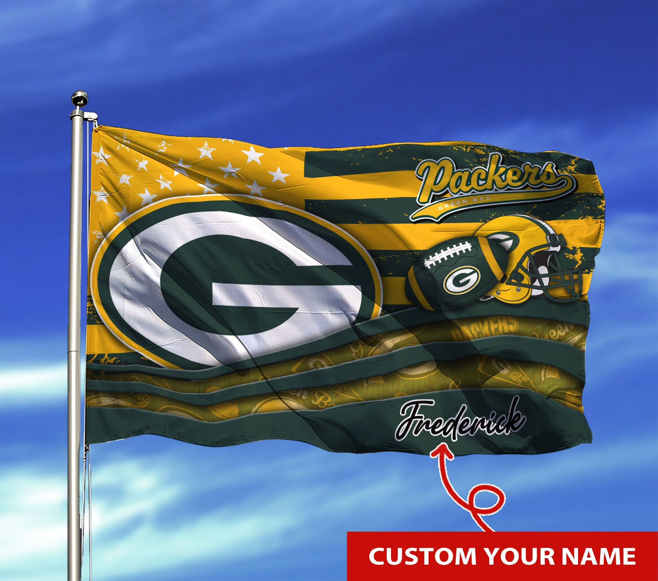 green bay packers personalized flag 11 xzzzg