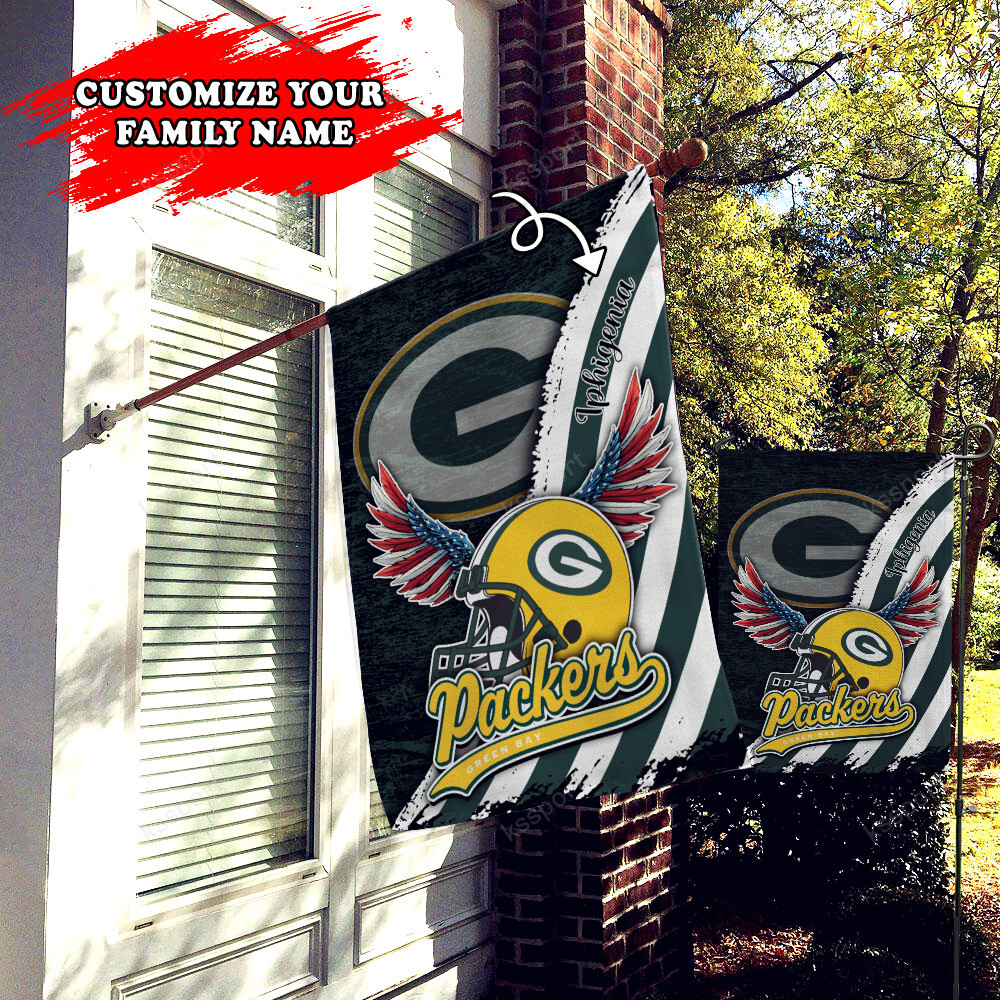 green bay packers personalized flag 453 gvglx