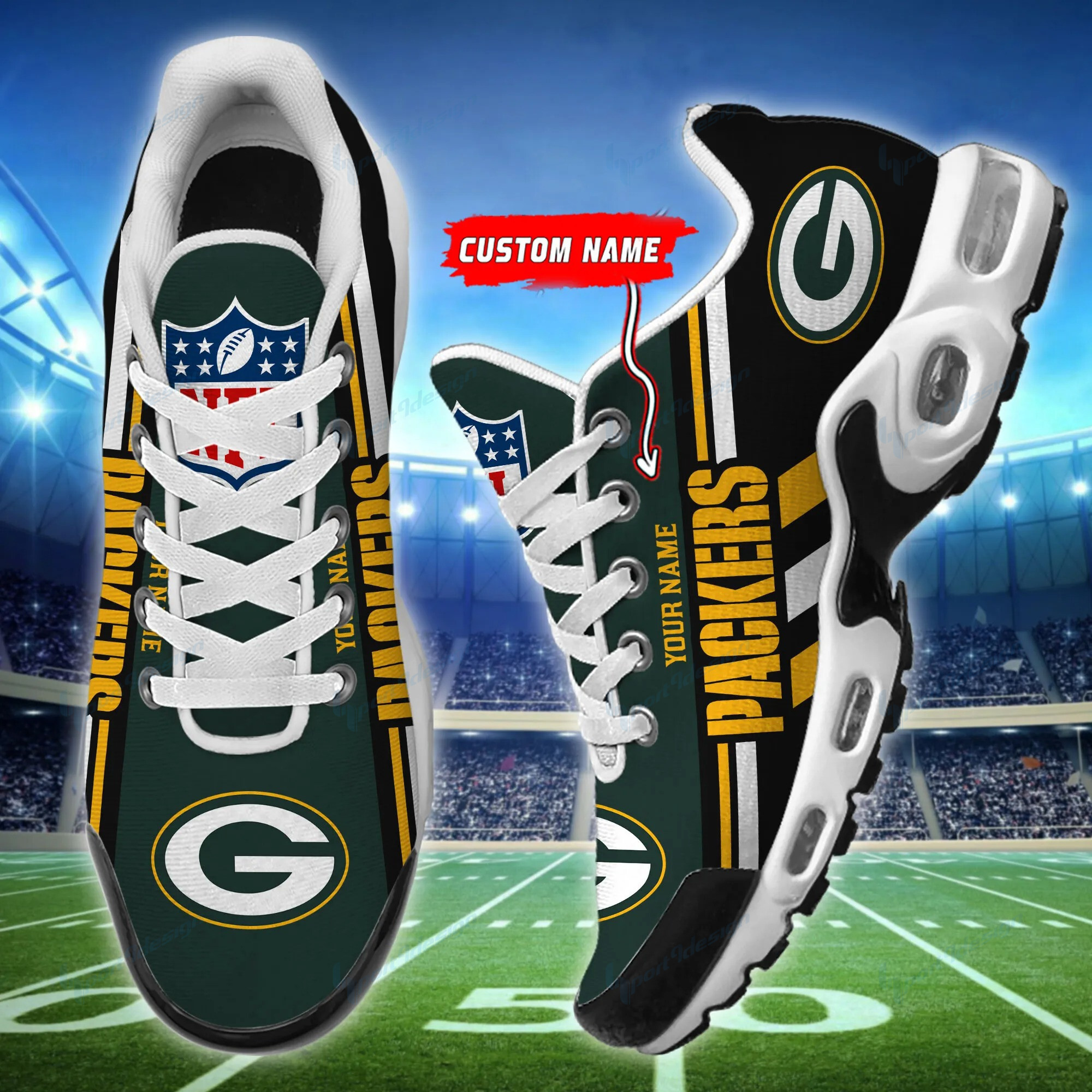 green bay packers personalized plus t n youth sneakers bg59 ndzla