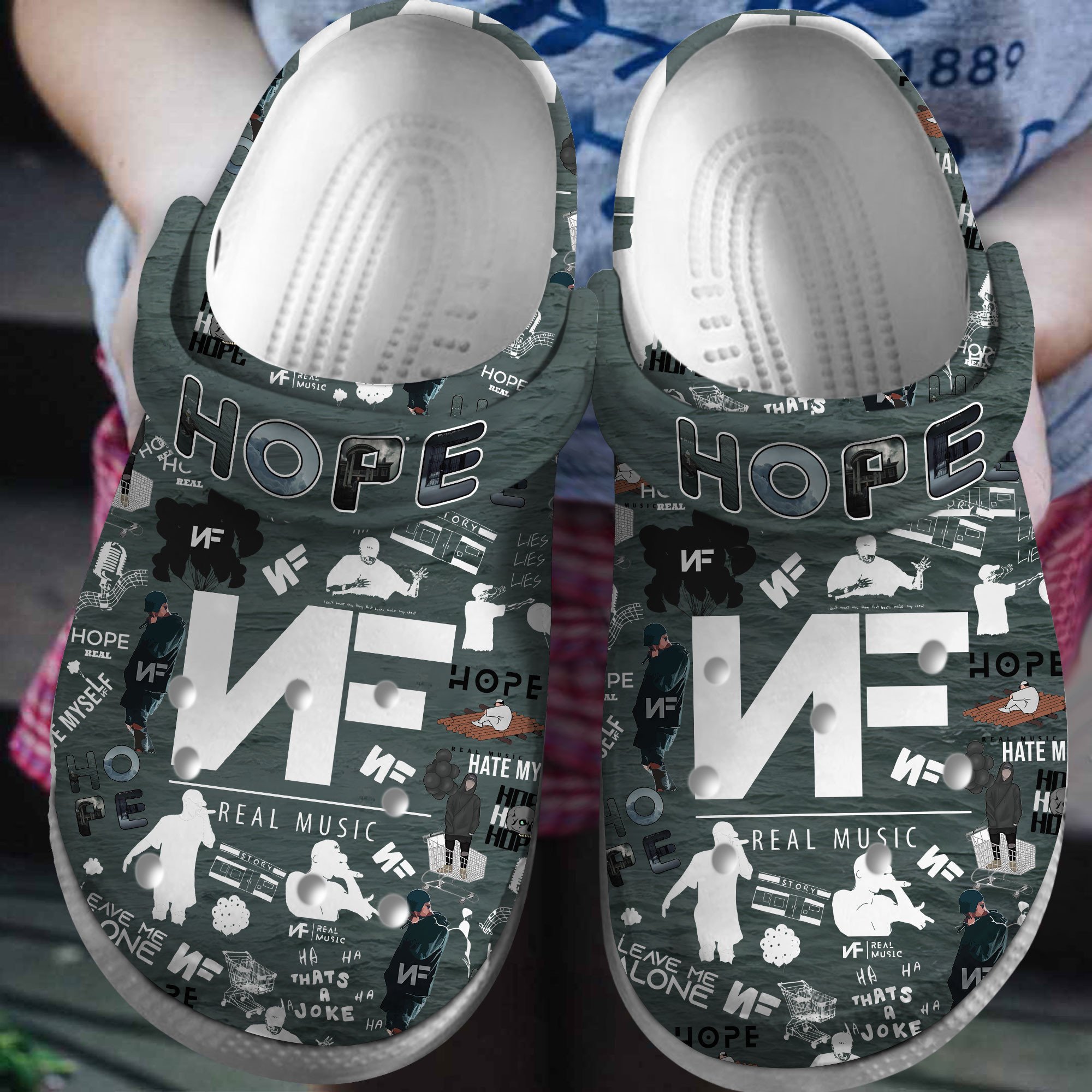 green soft shoes nf leave me alone music clogs for kids and adults 7bzed