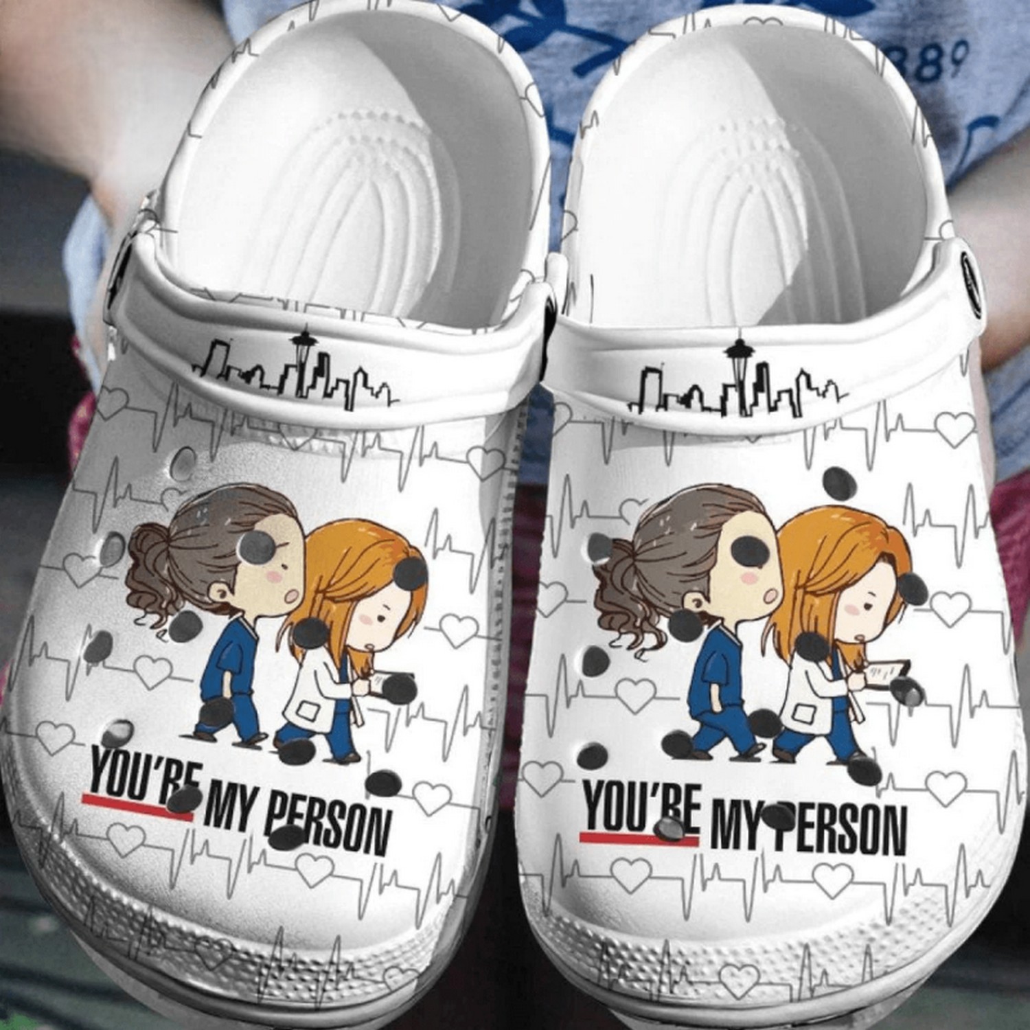 grey anatomy american medical tv seris heart rate pattern clogs for kids and adults 3femi