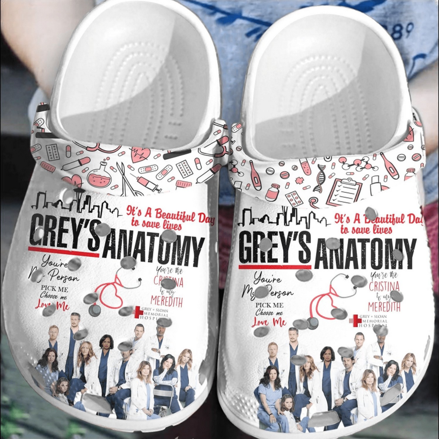 grey anatomy tv series its beautiful day to save lives clogs for kids and adults qumhj