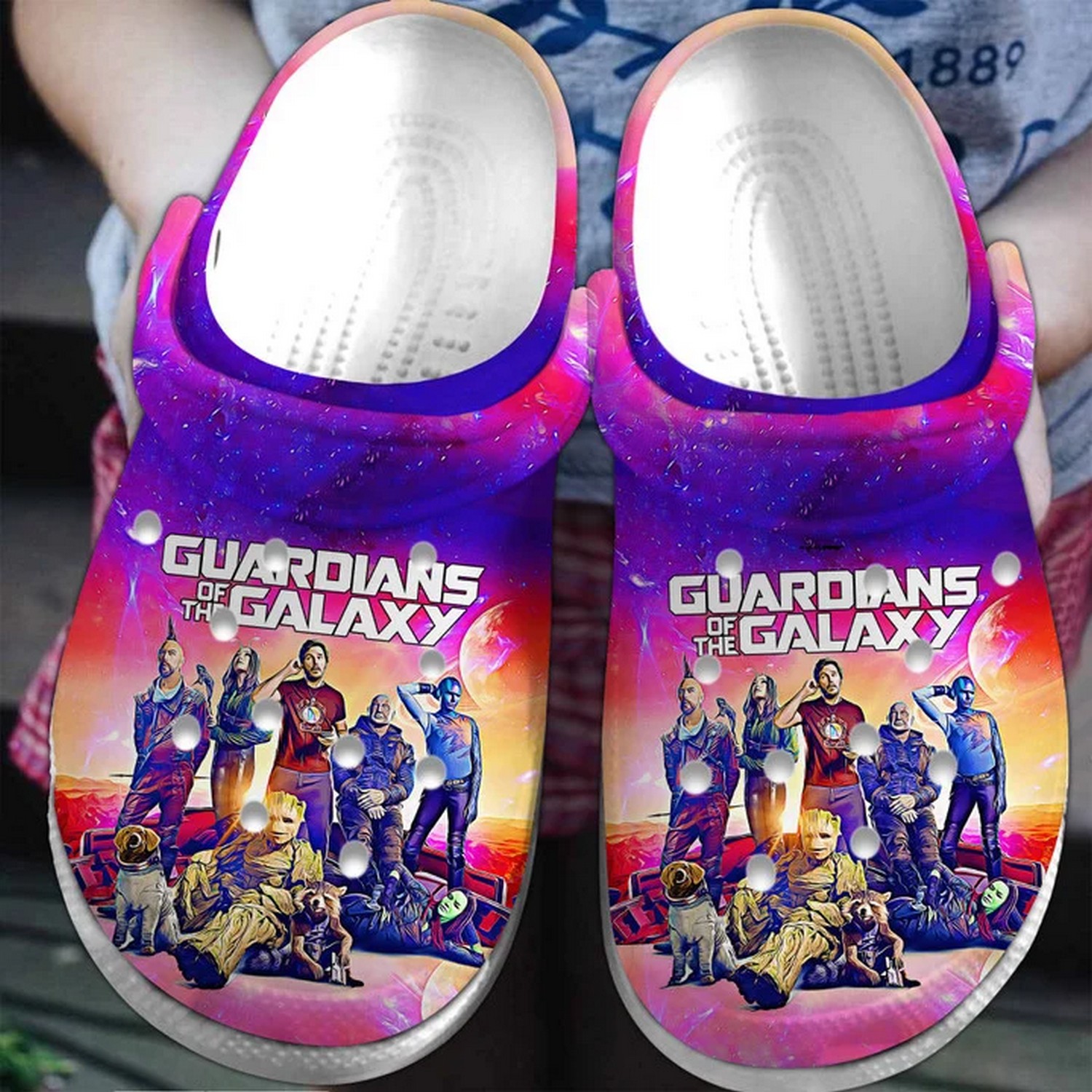 guardian of the galaxy movie galaxy background clogs for kids and adults fast shipping bemgl