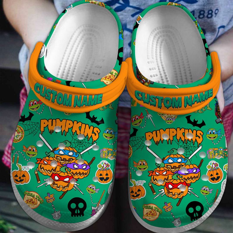 happy halloween teenage mutant ninja turtles personalized clogs ibrwi