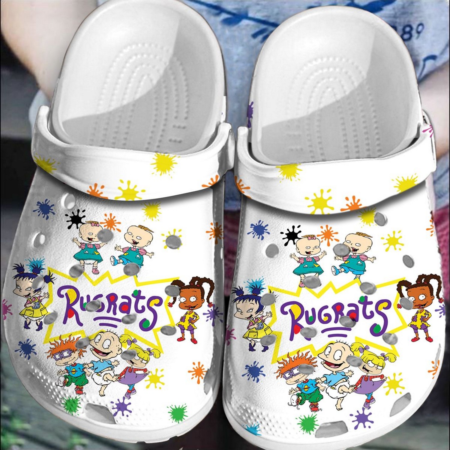 happy rugrats white clogs fast shipping available nrpcu