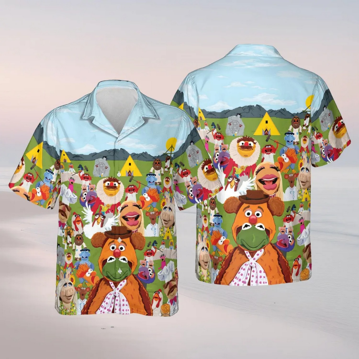 happy summer with kermit and muppets hawaiian shirt ogmul