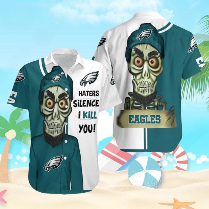 haters philadelphia eagles halloween hawaiian shirt hgzzt
