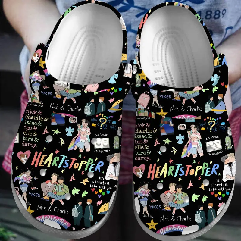 hearstopper tv series nick 26 charlie black clogs shoes o6rha