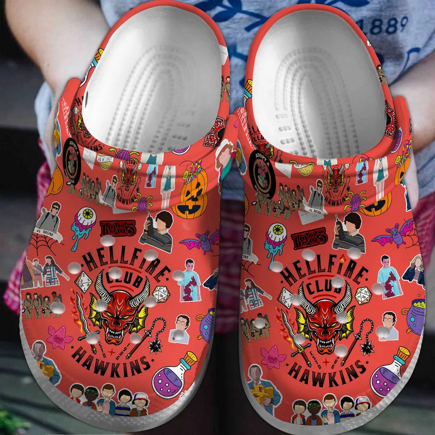 hellfire hawkins halloween clogs for kids and adults wyr3m