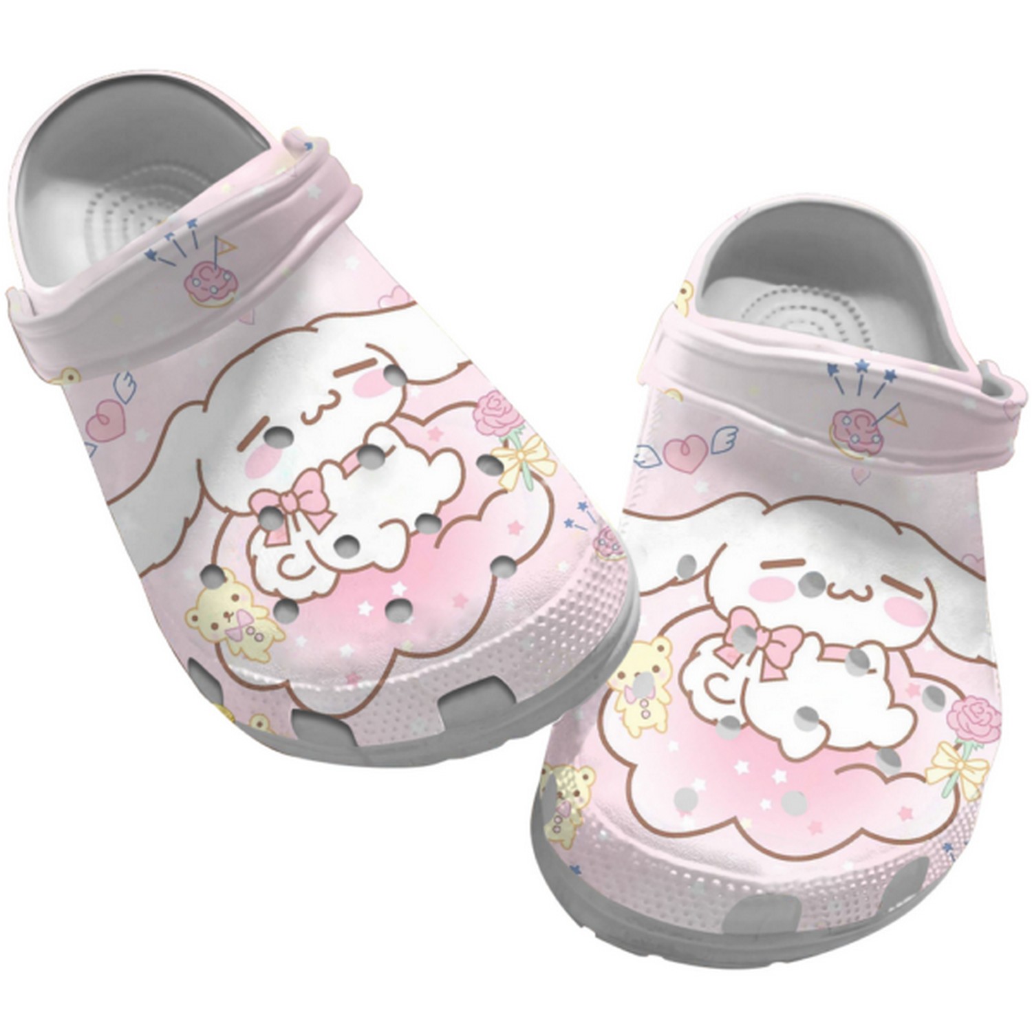 hello kitty cute cinnamoroll pink cloud clogs for kids and adults sibrj