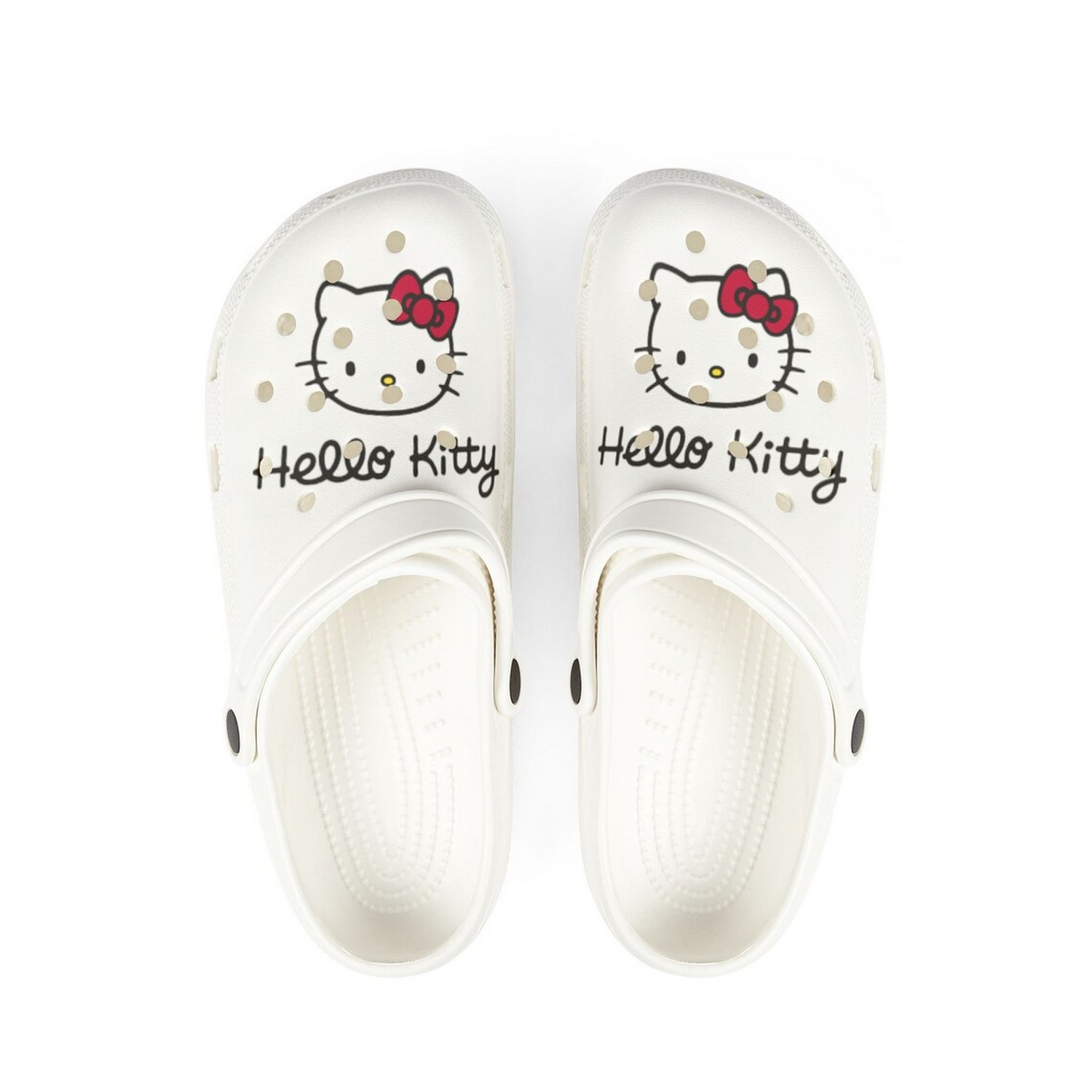 hello kitty icon white clogs for kids and adults am3kh