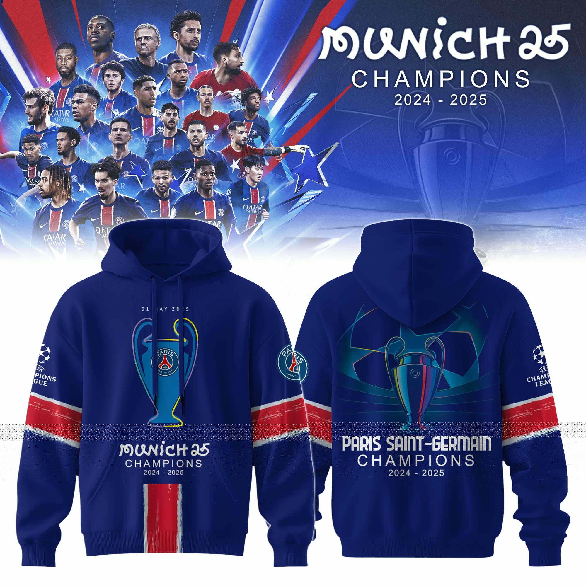 hoodie champions league PARIS 1