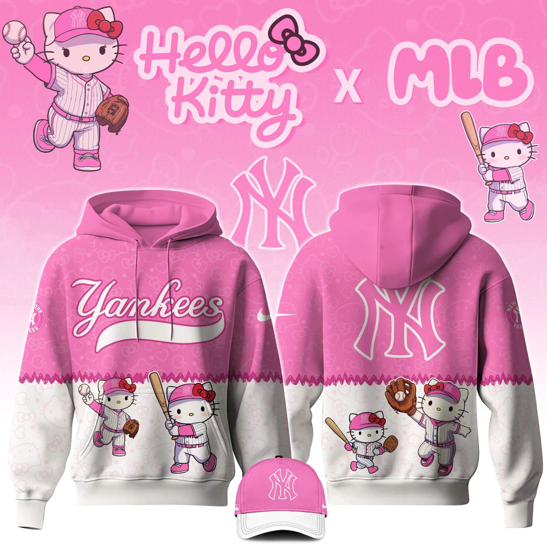 hoodie kitty New York Yankees