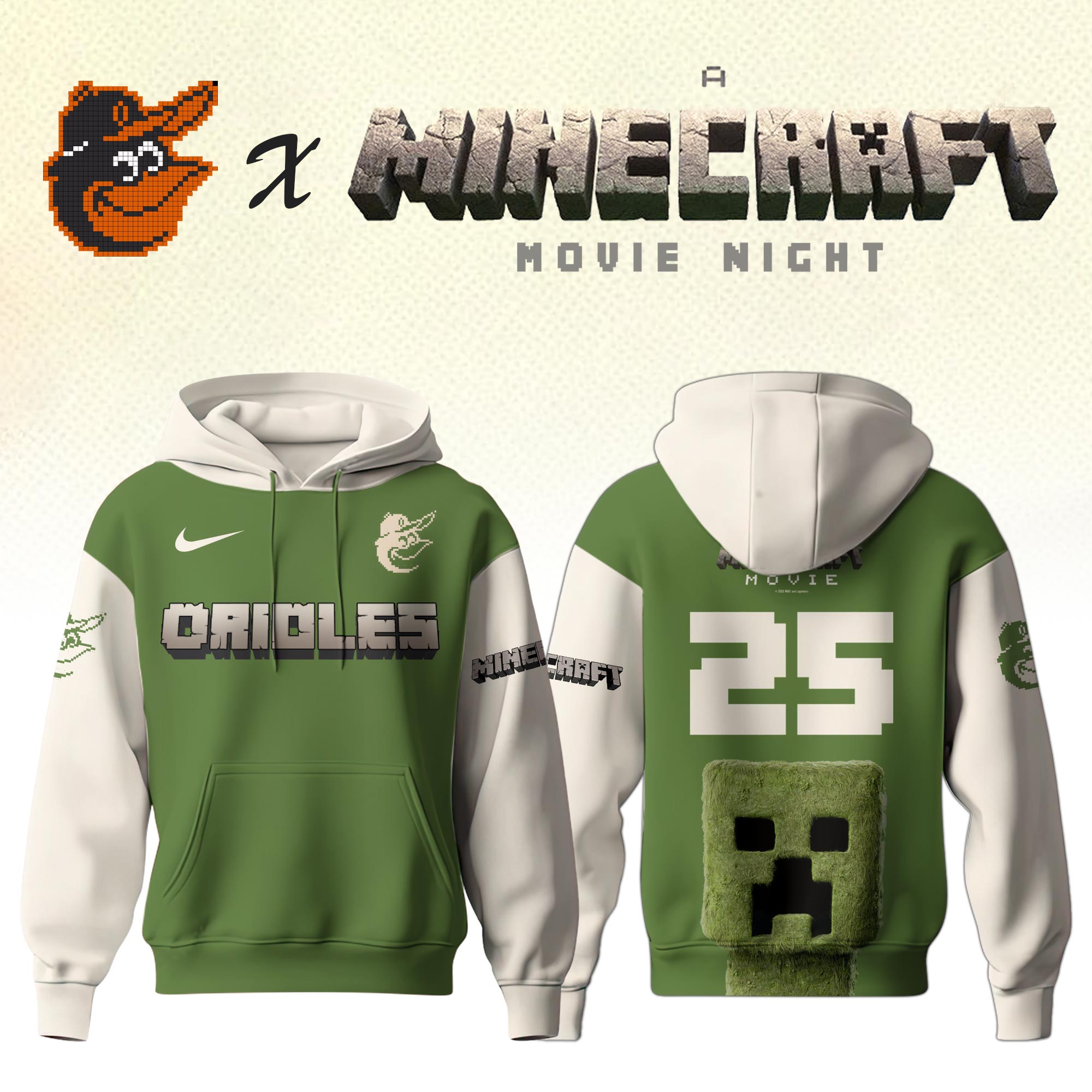 hoodie minecrafs orioles
